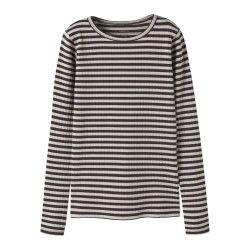 NAME IT Kids Suraja S-Xlim L/s Bluse -  Black Coffee