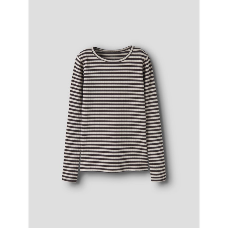 NAME IT KIDS pige - Suraja x-slim langærmet bluse -  Black Coffee