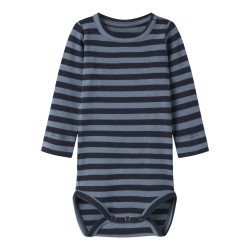 NAME IT BABY Banio langærmet body - Dark Sapphire