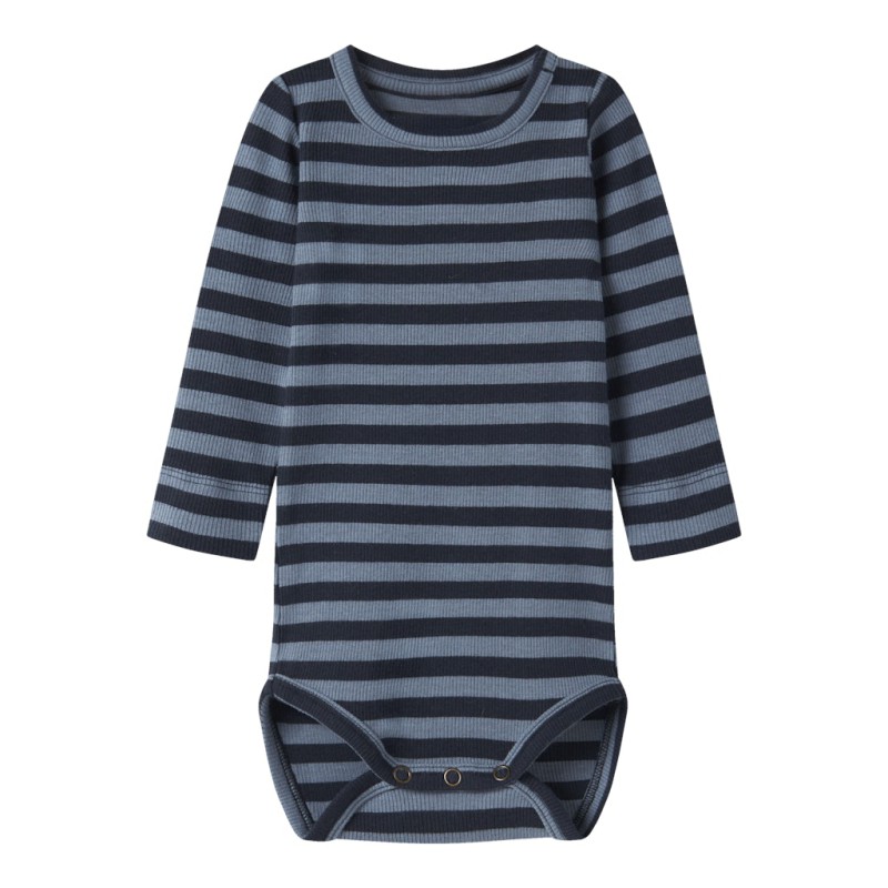 NAME IT BABY Banio langærmet body - Dark Sapphire