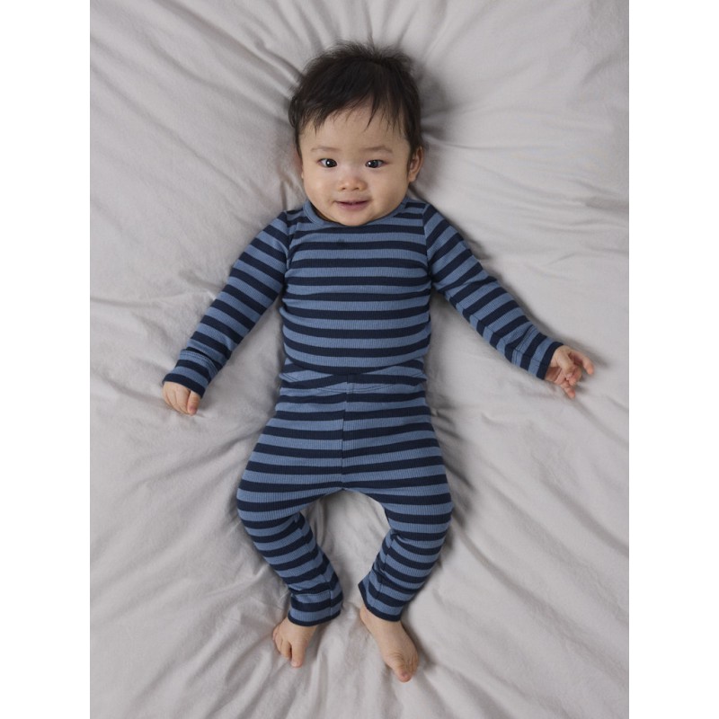 NAME IT BABY Banio langærmet body - Dark Sapphire