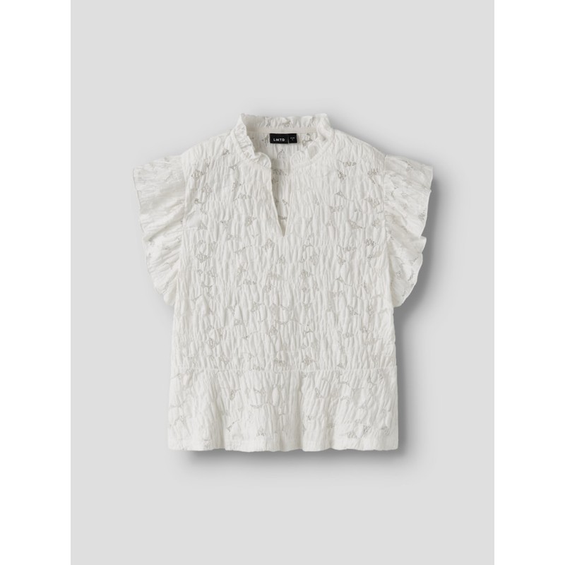 LMTD Flace kortærmet capsl t-shirt - White Alyssum