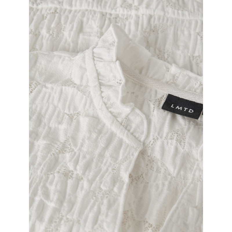 LMTD Flace kortærmet capsl t-shirt - White Alyssum