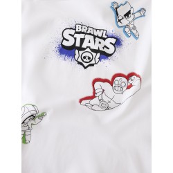 NAME IT KIDS Evere brwlst kortærmet t-shirt - Bright White