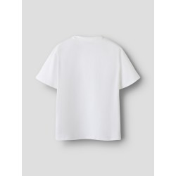 NAME IT KIDS Evere brwlst kortærmet t-shirt - Bright White