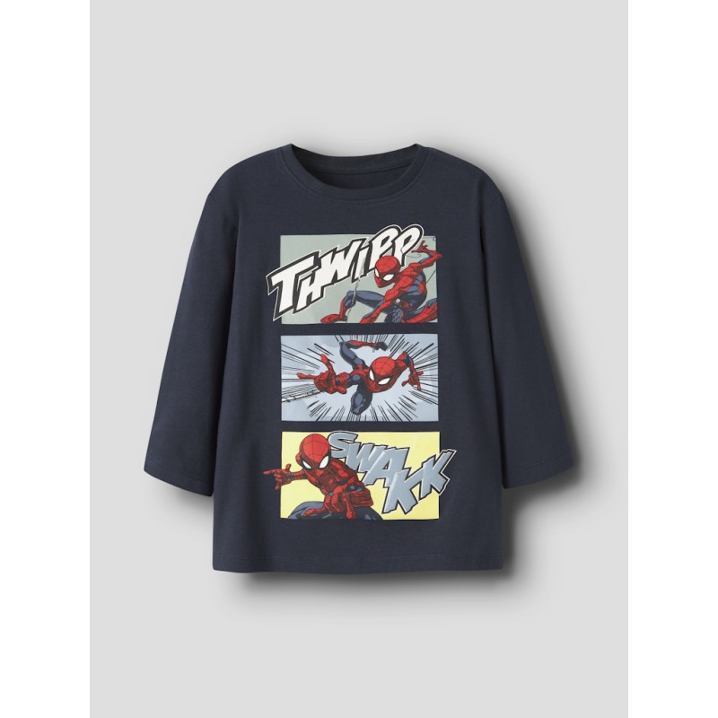 NAME IT MINI Jarl spider langærmet bluse - Navy Blazer