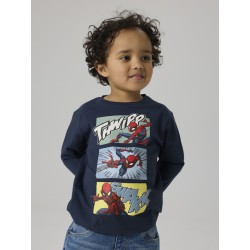 NAME IT MINI Jarl spider langærmet bluse - Navy Blazer