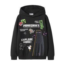 NAME IT KIDS Ju minecraft sweatshirt - Black