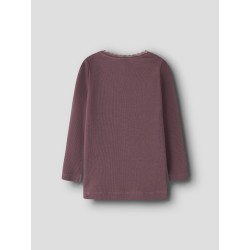 NAME IT MINI Kab langærmet bluse - Wild Ginger