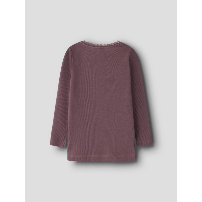NAME IT MINI Kab langærmet bluse - Wild Ginger
