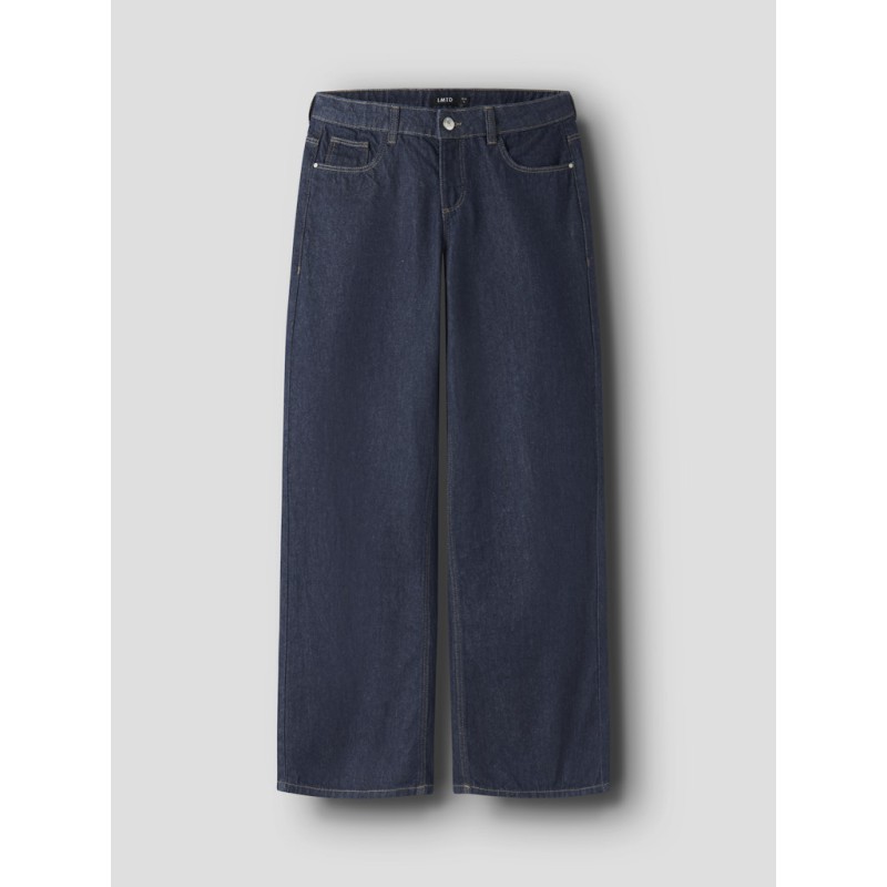 LMTD Birm wide jeans - Dark Blue Denim
