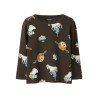 NAME IT MINI Soca Pippi langærmet bluse - Delicioso