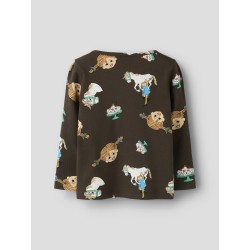 NAME IT MINI Soca Pippi langærmet bluse - Delicioso