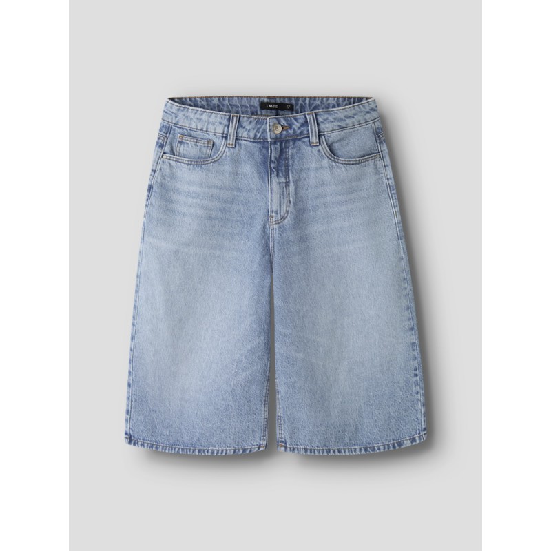 LMTD Birm denim loose knickers shorts - Light Blue Denim