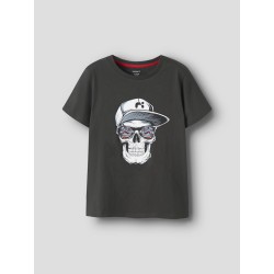 NAME IT KIDS Lorne kortærmet t-shirt - Peat