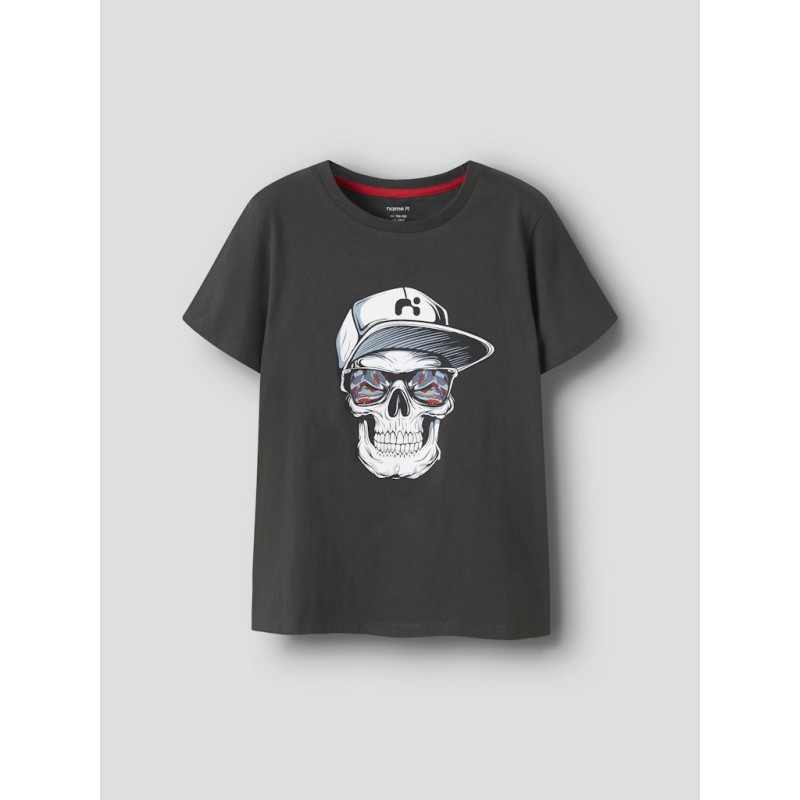 NAME IT KIDS Lorne kortærmet t-shirt - Peat