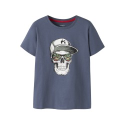 NAME IT KIDS Lorne kortærmet t-shirt - Vintage Indigo