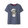 NAME IT KIDS Lorne kortærmet t-shirt - Vintage Indigo