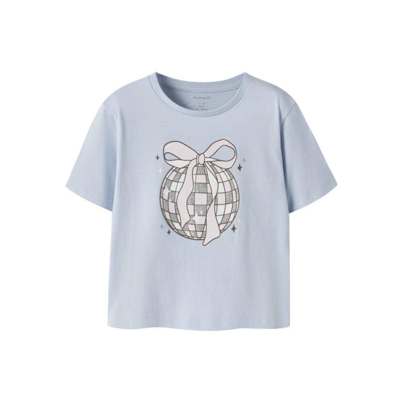 NAME IT MINI Katrina kortærmet t-shirt - Sheer Blue