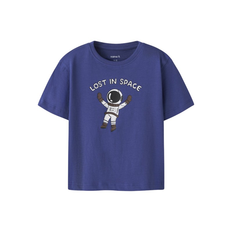 NAME IT MINI Karsil kortærmet t-shirt - Deep Ultramarine