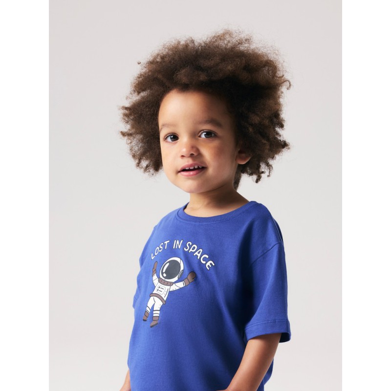 NAME IT MINI Karsil kortærmet t-shirt - Deep Ultramarine