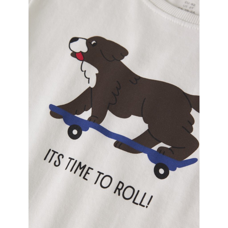 NAME IT MINI Karsil kortærmet t-shirt - Wispy Clouds