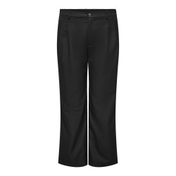 ONLY CARMAKOMA Baia hør wide bukser - Black