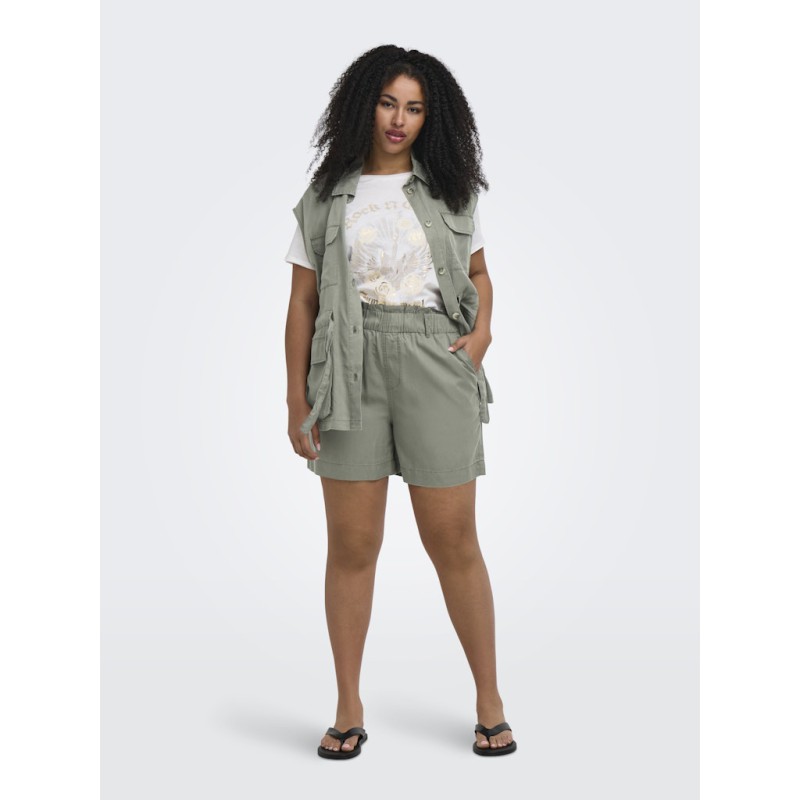 ONLY CARMAKOMA Zanzi shorts - Smokey Olive