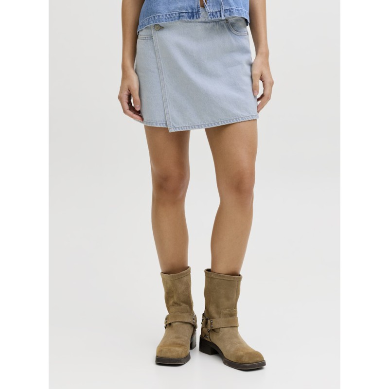 JJXX Greta HW denim shorts - Light Blue Denim