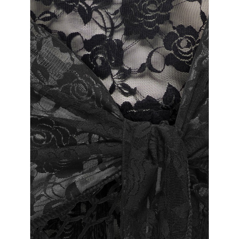 JDY Ofina fringe tørklæde - Black
