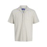 JACK & JONES Summer luke texture kortærmet resort skjorte - Skyway
