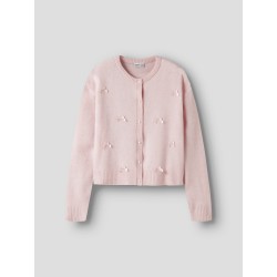 NAME IT KIDS Karin langærmet strik cardigan - Lotus