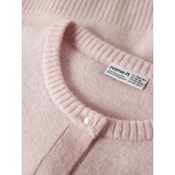 NAME IT KIDS Karin langærmet strik cardigan - Lotus