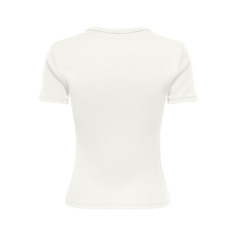 ONLY June kortærmet t-shirt - Cloud Dancer