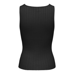 ONLY Bree kortærmet firkantet strik tanktop - Sort