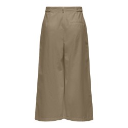 JDY Aura højtaljede knap culotte bukser - Travertine
