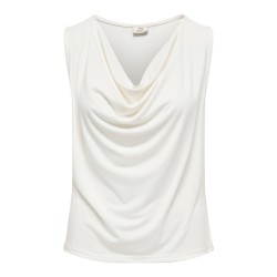 JDY Esti vandfald top - Cloud Dancer