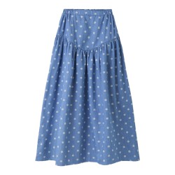 NAME IT Kids Fikka maxi nederdel - Blue Yonder