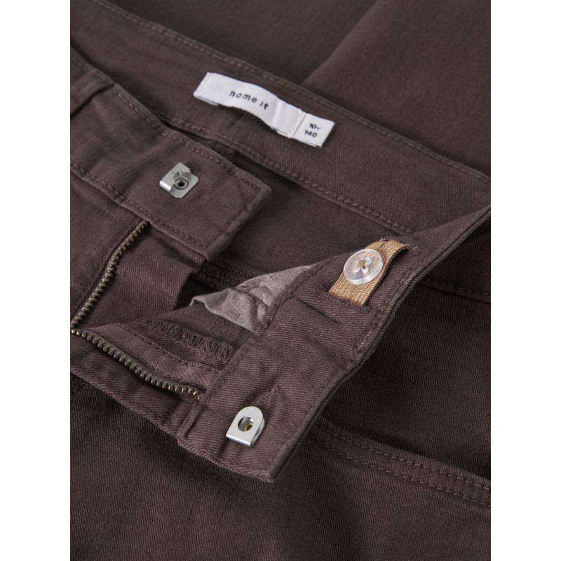 NAME IT Kids Rose Brede Twill Bukser - French Roast
