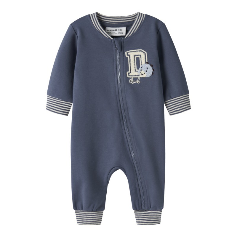 NAME IT Baby Koppe langærmet sweat dragt - Vintage Indigo