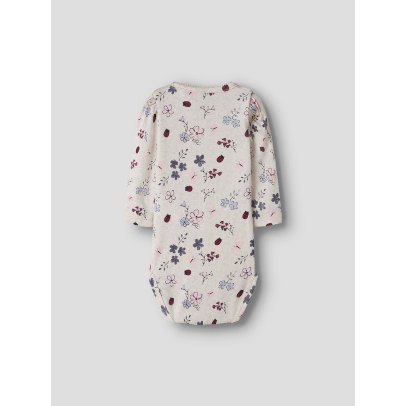 NAME IT Baby Kamelia langærmet bodystocking - Peyote Melange
