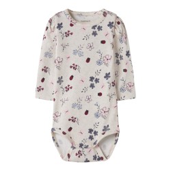 NAME IT Baby Kamelia langærmet bodystocking - Peyote Melange