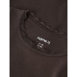 NAME IT Baby Kab langærmet bodystocking - French Roast