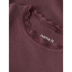 NAME IT Baby Kab langærmet bodystocking - Wild Ginger