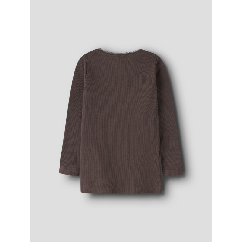 NAME IT MINI Kab langærmet bluse - French Roast
