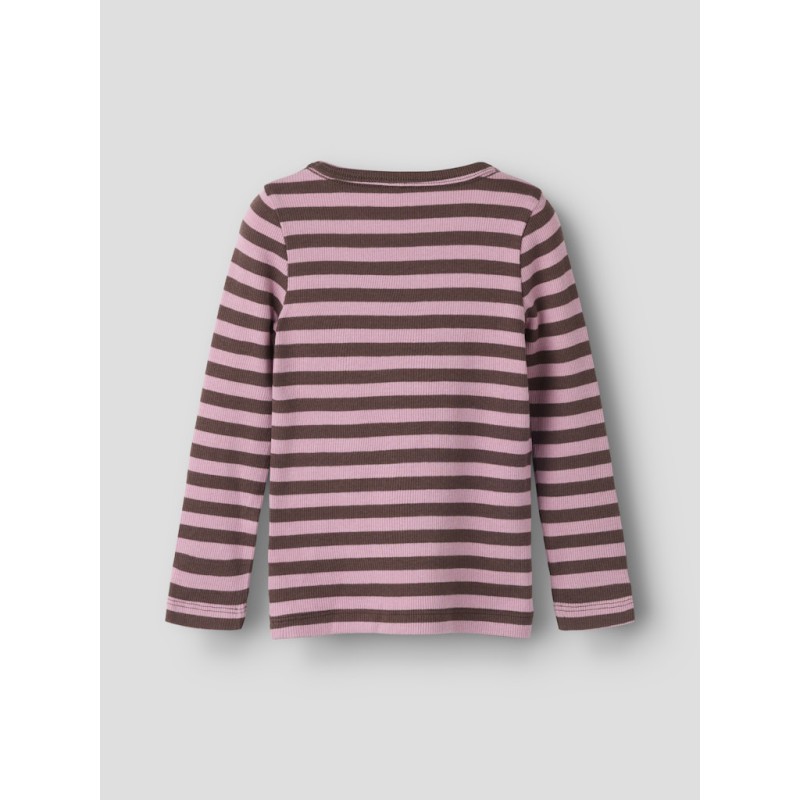 NAME IT Mini Banio langærmet x-slim bluse - French Roast
