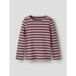 NAME IT Mini Banio langærmet x-slim bluse - French Roast