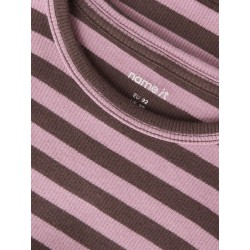NAME IT Mini Banio langærmet x-slim bluse - French Roast