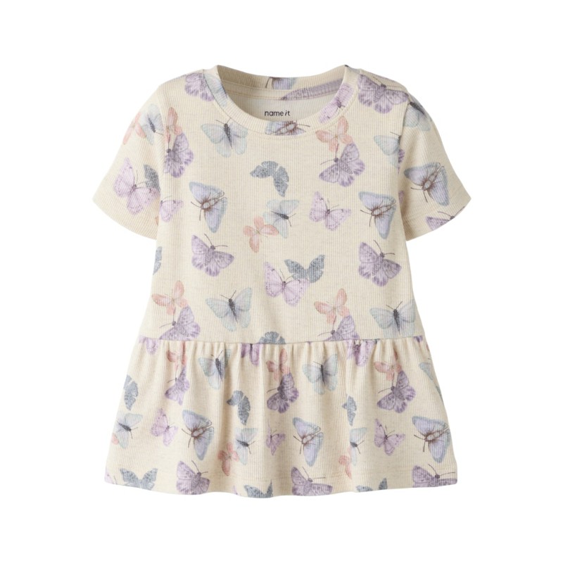 NAME IT Mini Filua kortærmet top - Peyote Melange