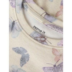 NAME IT Mini Filua kortærmet top - Peyote Melange